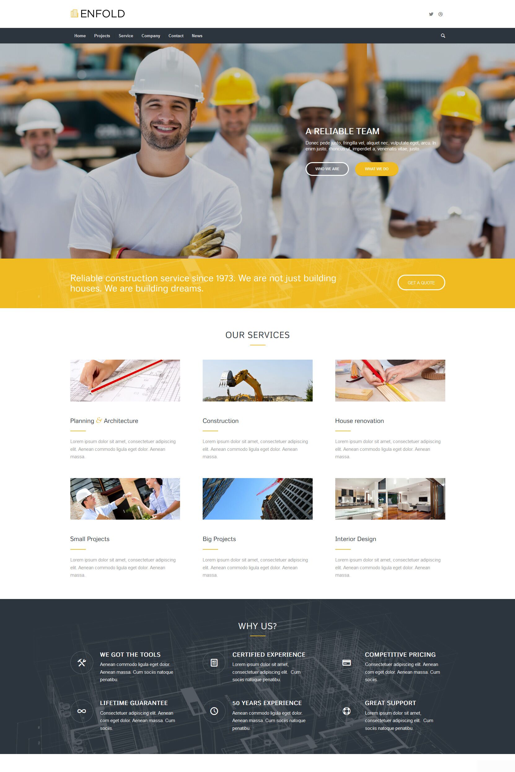 Enfold - Construction - Regal Web Agency